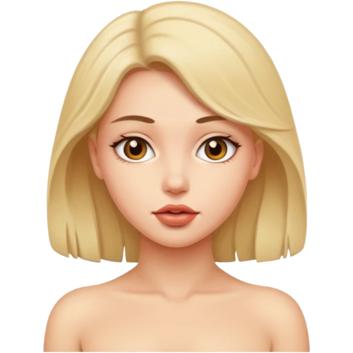 Horny naked girl emoji