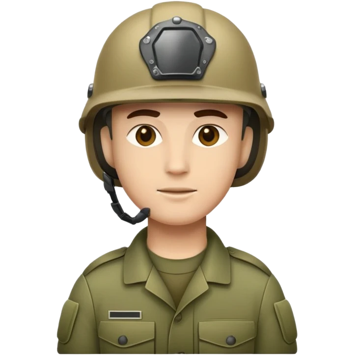 army man wearing helmet emoji