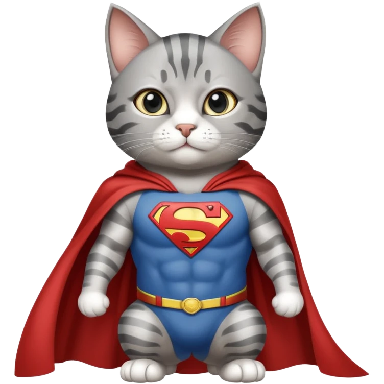 Superman cat emoji