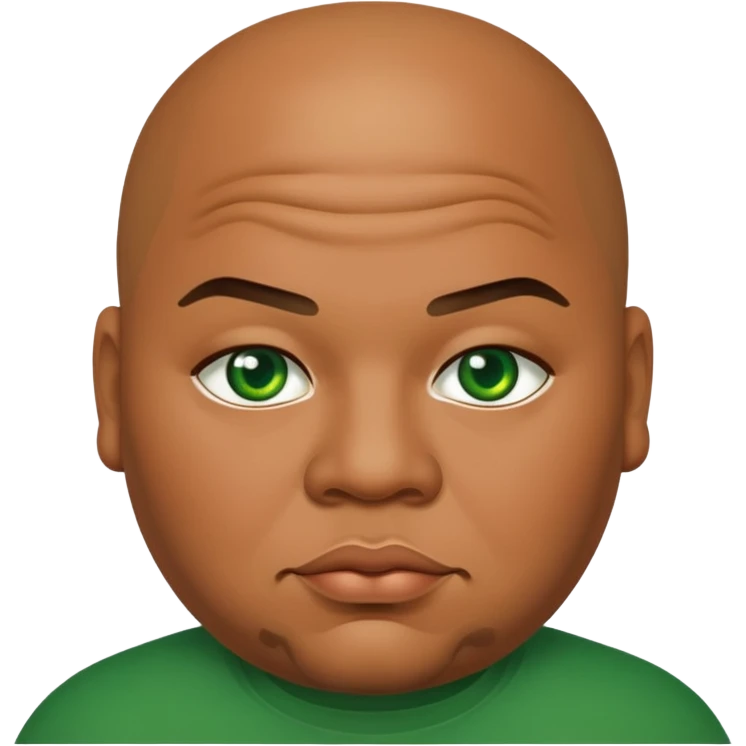 Fat Joe with green eyes emoji