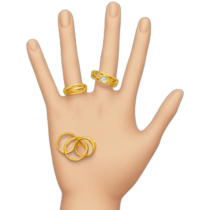 Handwith5rings emoji