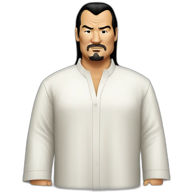 steven seagal cartoon wearing long shirt emoji