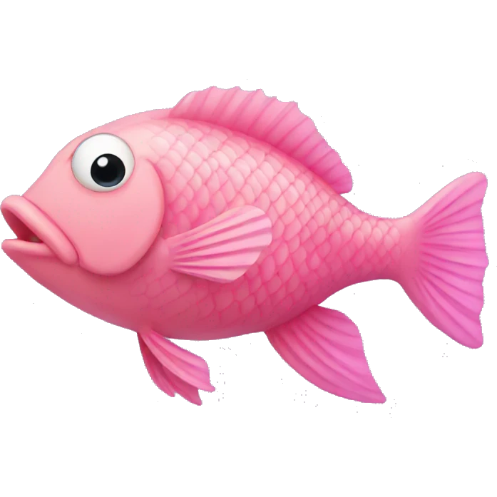 Pink fish emoji