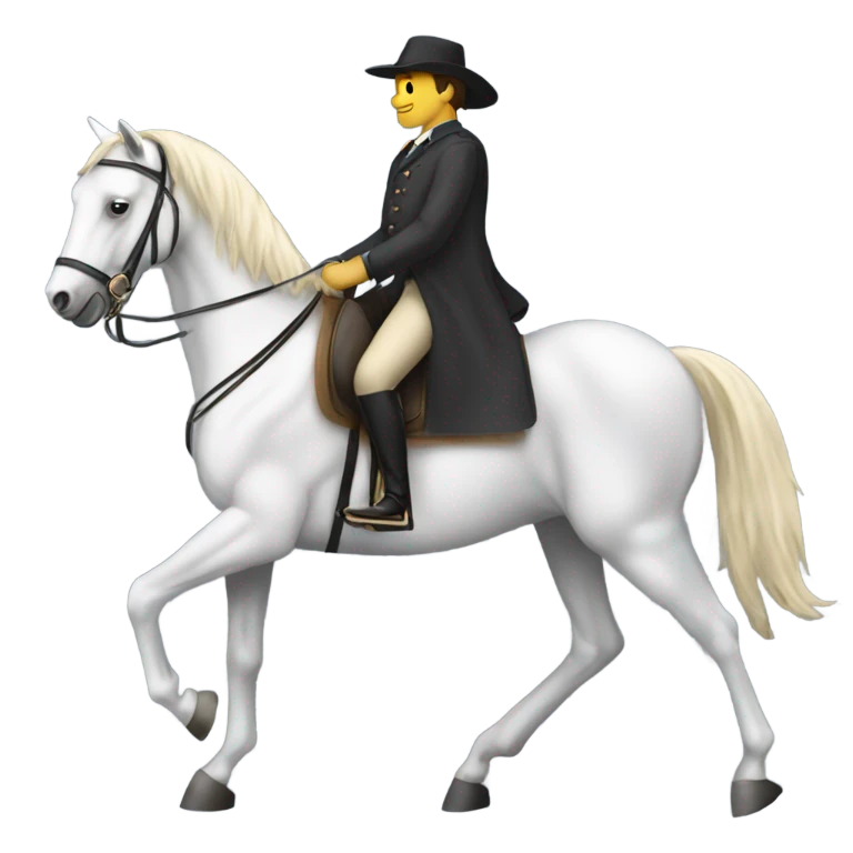 riding a horse emoji
