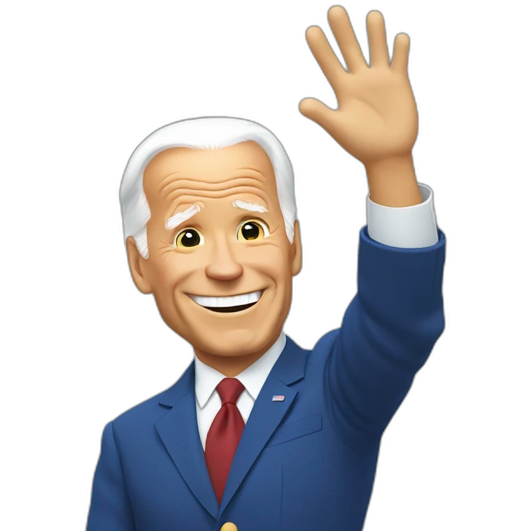 Joe Biden hi five emoji