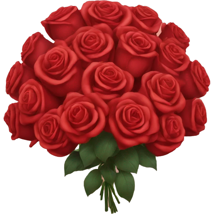 Huge red rose bouquet emoji