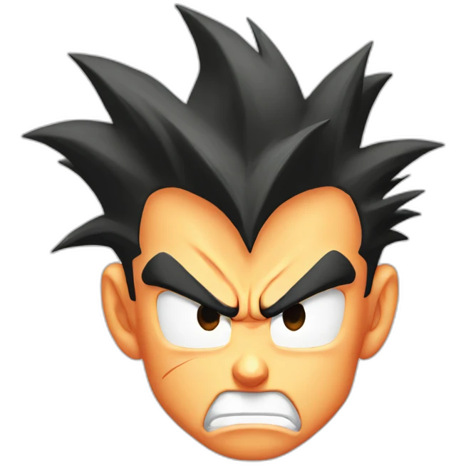 goku face angry emoji