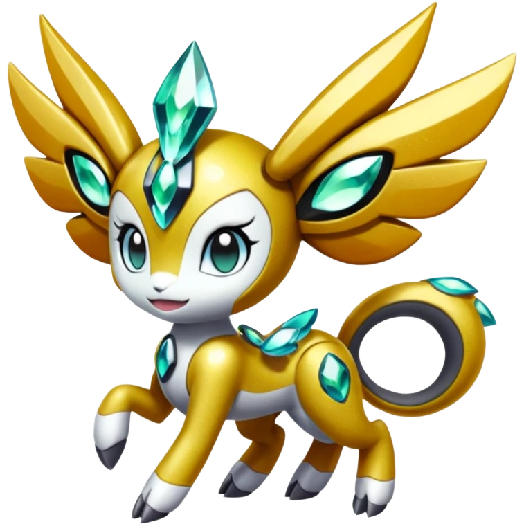 Shiny Colorful Sparkly Glittery Alloy Soft Smooth Romantic Tough Cool Big Meloetta-Wargreymon-Pokémon-Digimon-Fakémon-fusion-hybrid-creature emoji