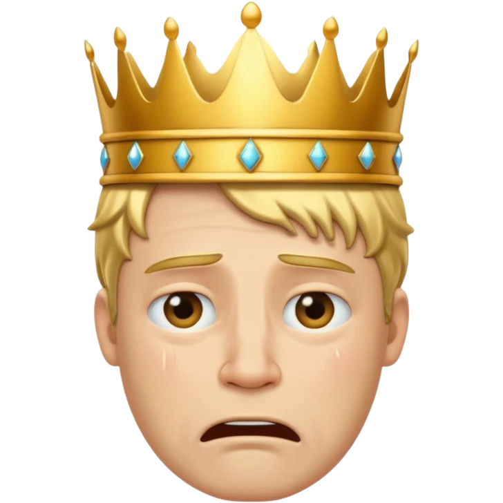 плачущий король из  clash royale emoji