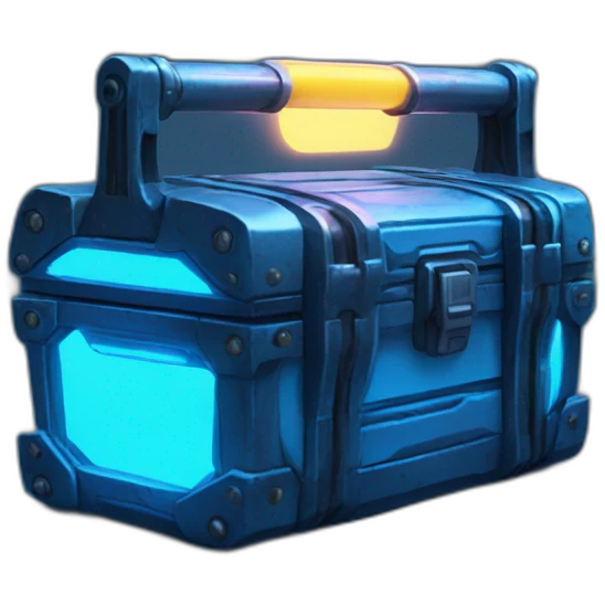 scifi toolbox blue neon glow emoji
