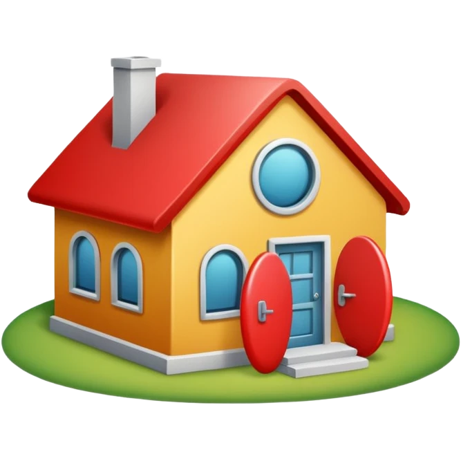 A red pill house  emoji