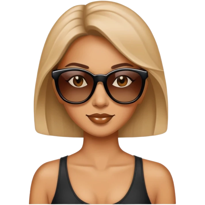 Woman with sunglasses emoji