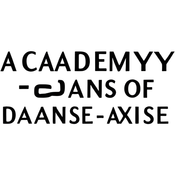 Rectangle that says "Academy of Danse" emoji