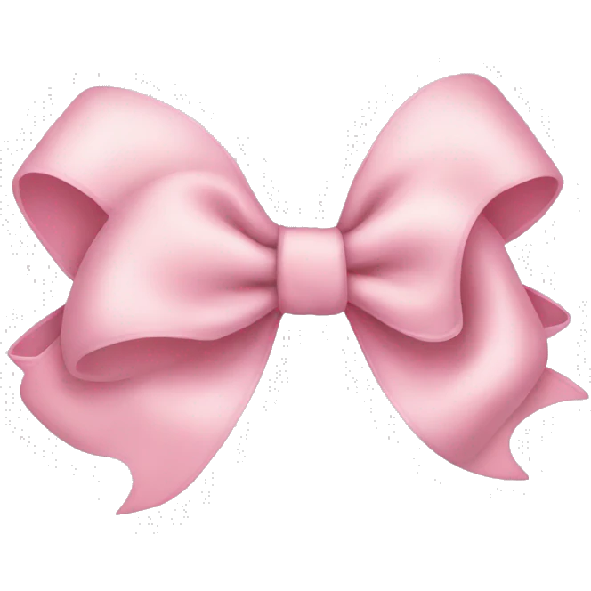baby pink bow emoji