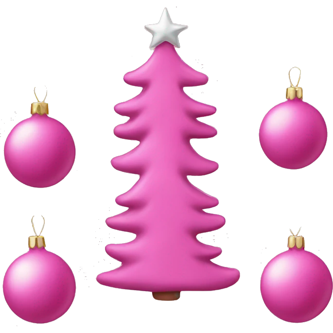 Pink Christmas emoji