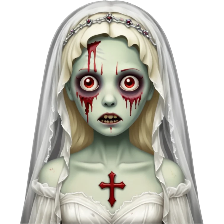 Zombie bride, luxury. emoji