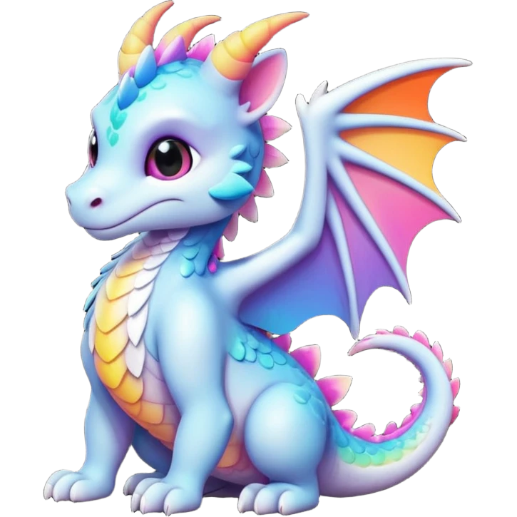 White-black-gradients-colored "Dutch Angel Dragon" emoji