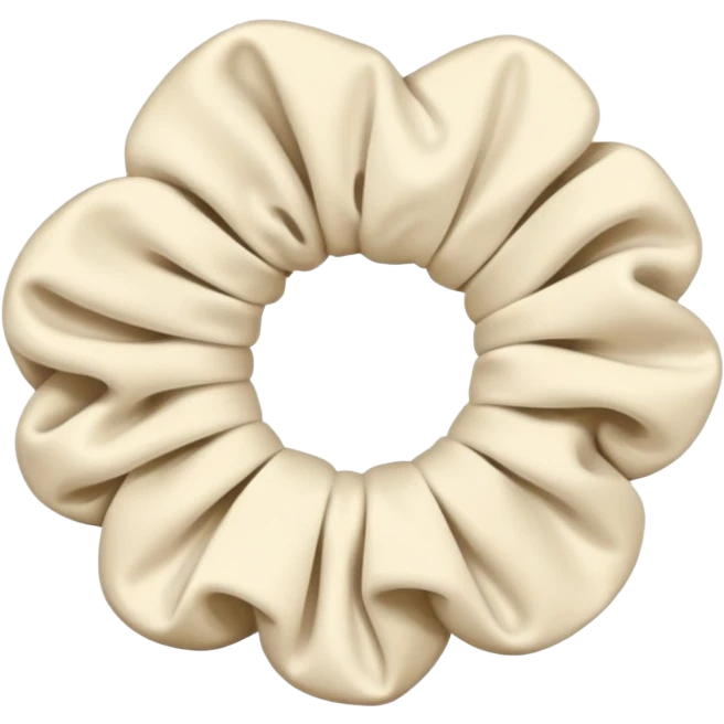 Cream scrunchie emoji
