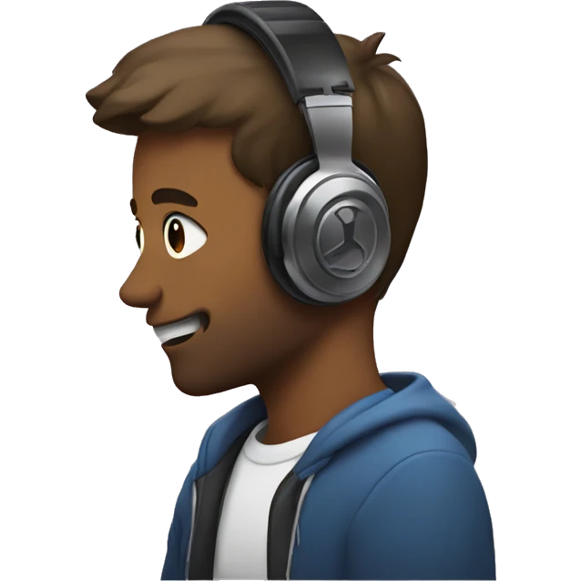 two gamers in headphones emoji