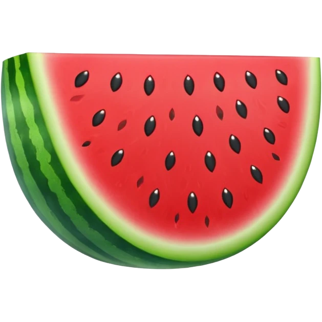 glitter red and green watermelon emoji