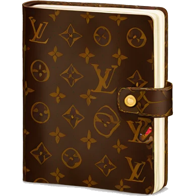 Louis Vuitton notebook emoji