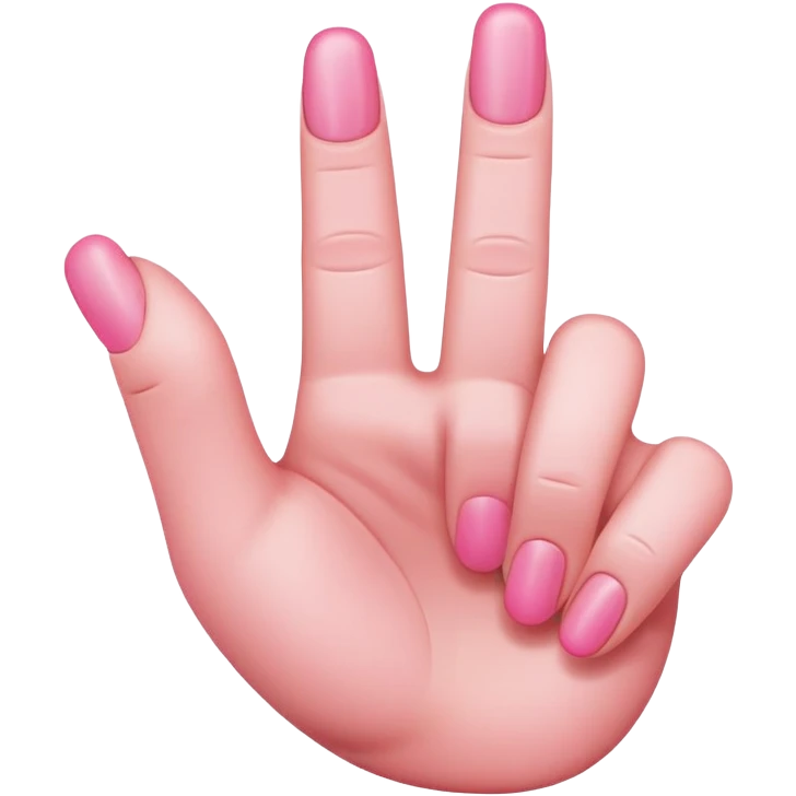 Pink middle finger  emoji