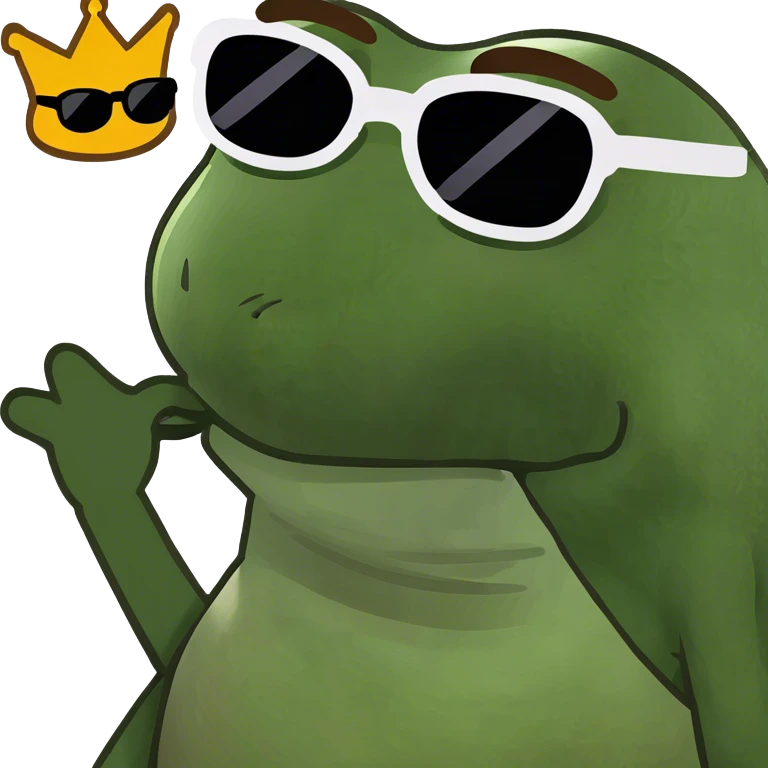 a pepe frog with a poop emoji emoji