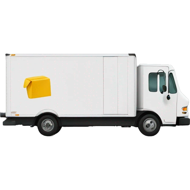 Boxtruck with letter "PGS” on the side emoji