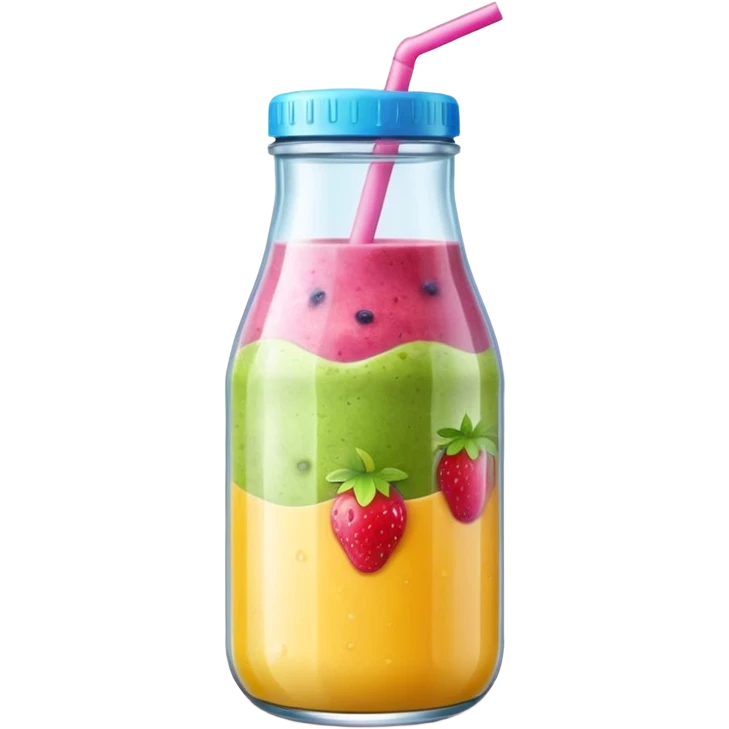 smoothie glasflasche emoji