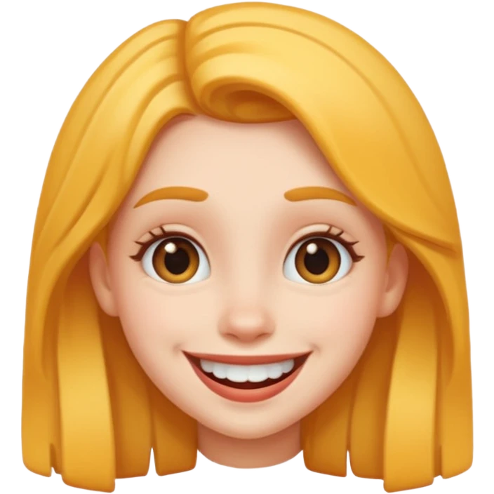 Goofy girl  emoji