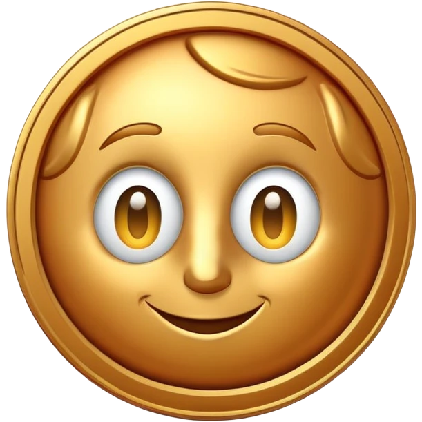 penny coin mascot with a cute face, money savvy, financial advisor character with dollar sign eyes emoji