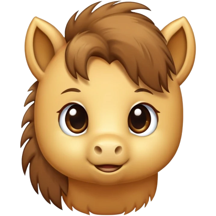 pony being brushed emoji
