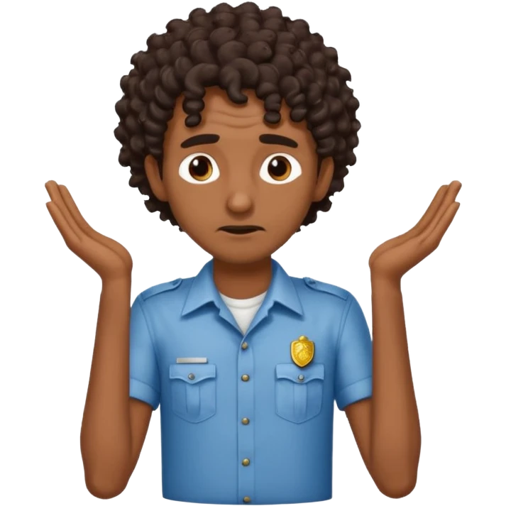 Make a dirty Indian with a shirt fro curly hair getting arrested. Make the Indian skinny too emoji