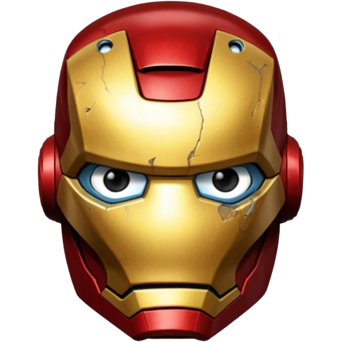 Iron man only face emoji