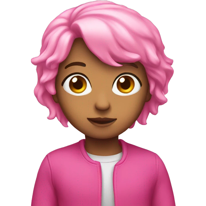 Pink  emoji