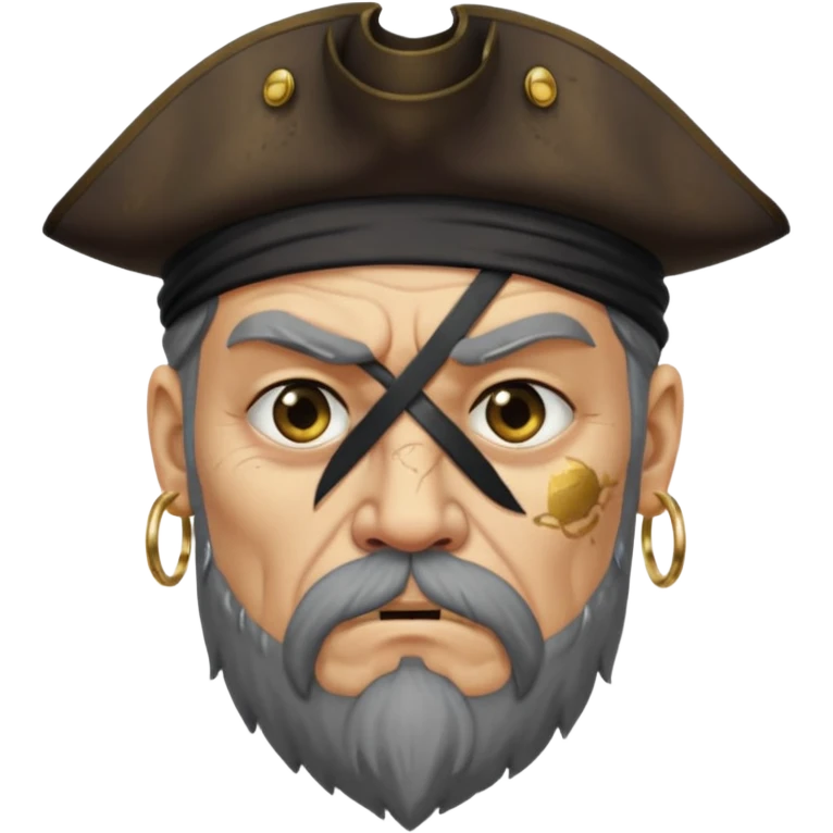 Irritated pirate emoji