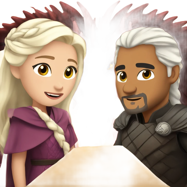 Drogon with daenerys emoji