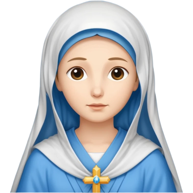 Image of the Mother of God in a frame emoji