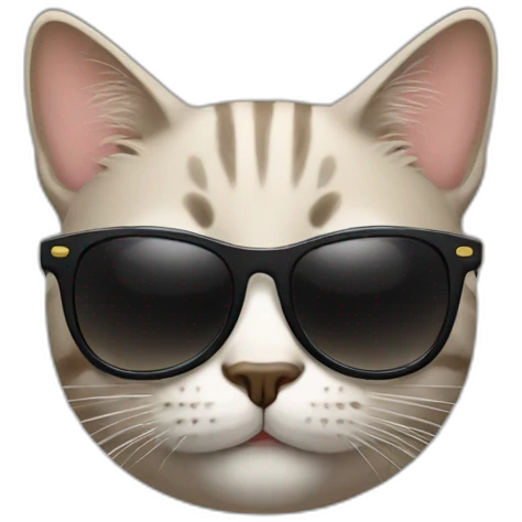 Cat with sunglasses emoji
