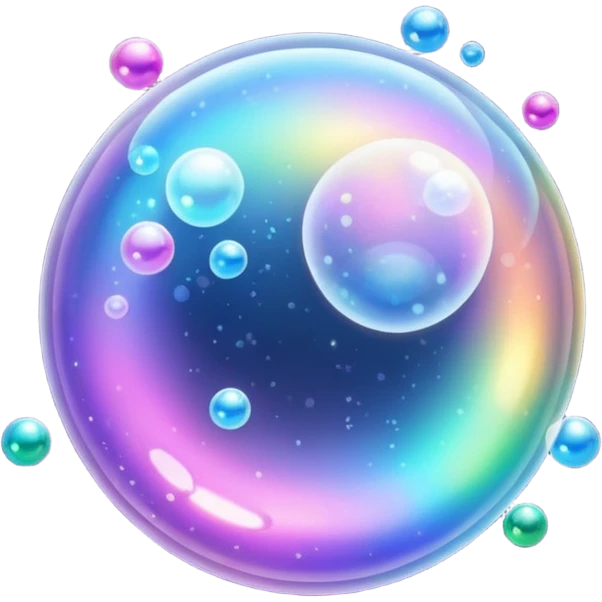 glitter bubbles emoji