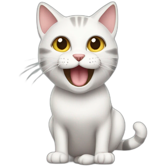 Meowing cat emoji