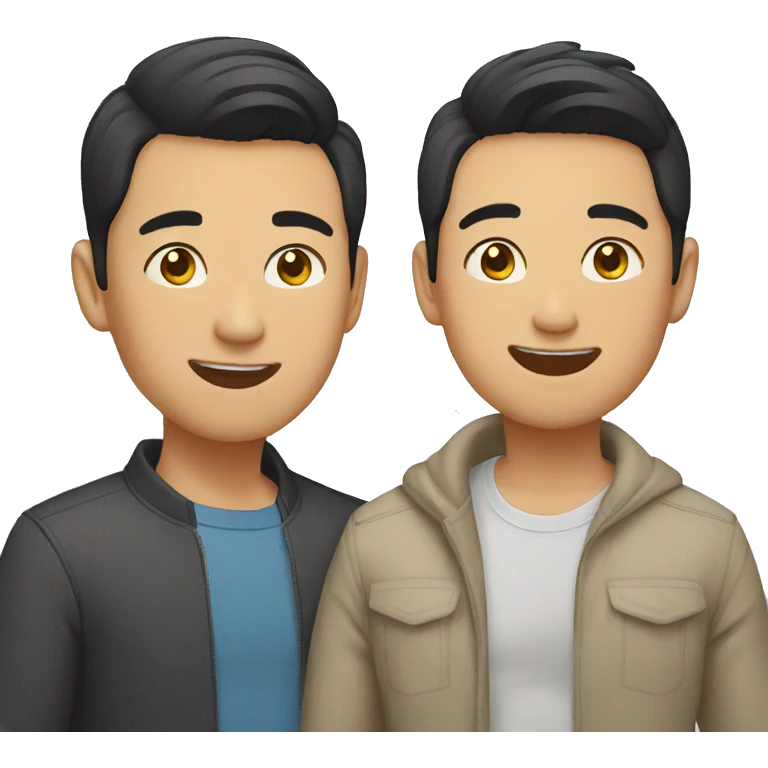 Asian gay couple emoji