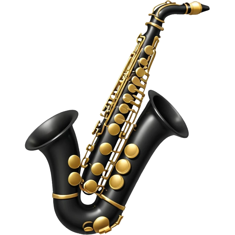 black saxophone  emoji