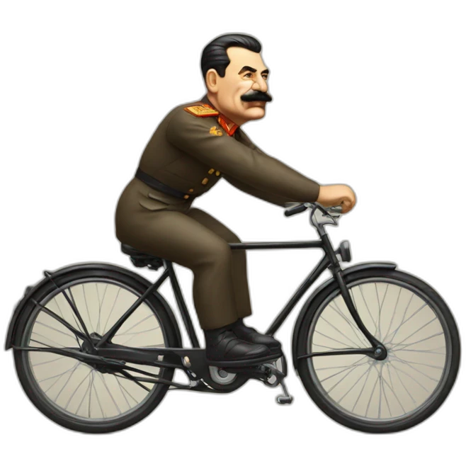 Stalin on bike emoji