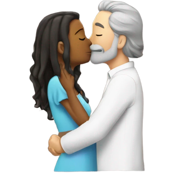 Aubrey kissing rick emoji