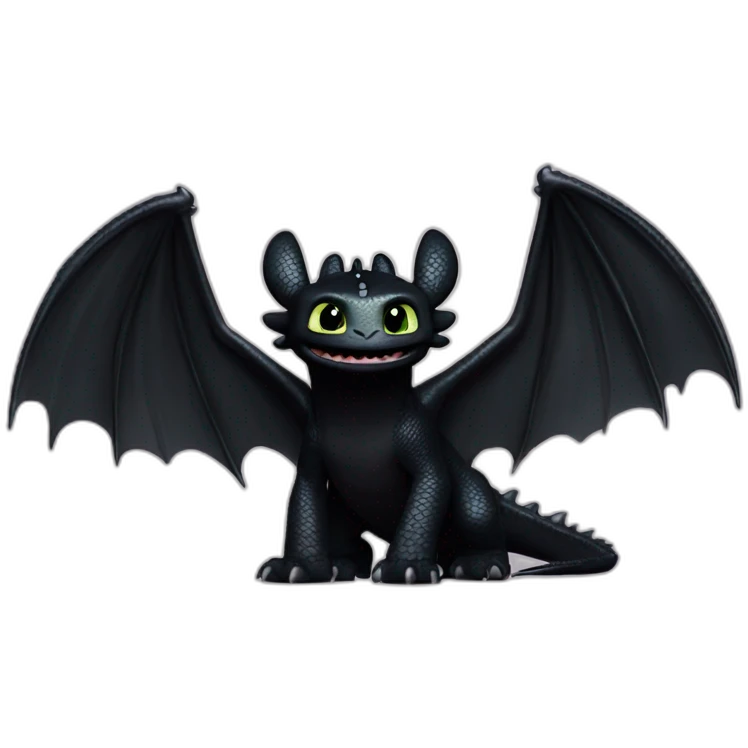 toothless how to train your dragon emoji