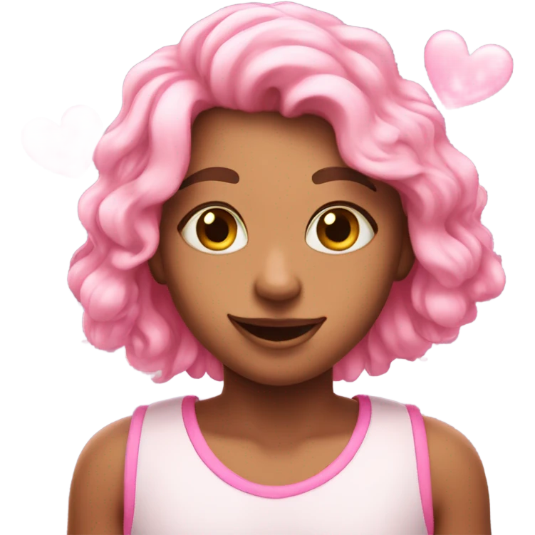 cute pink hearts emoji