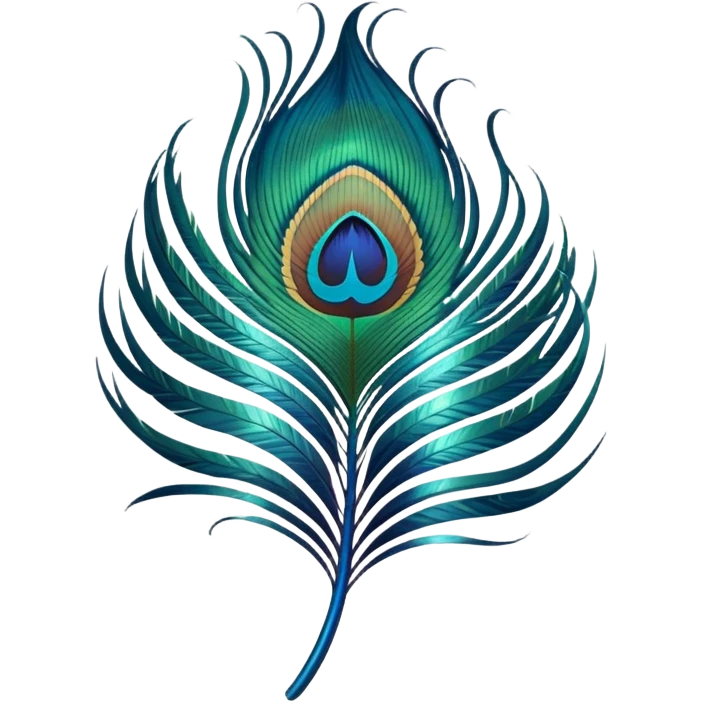 Peacock feather  emoji