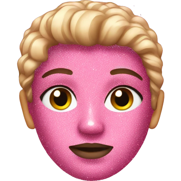 Pink glitter emoji