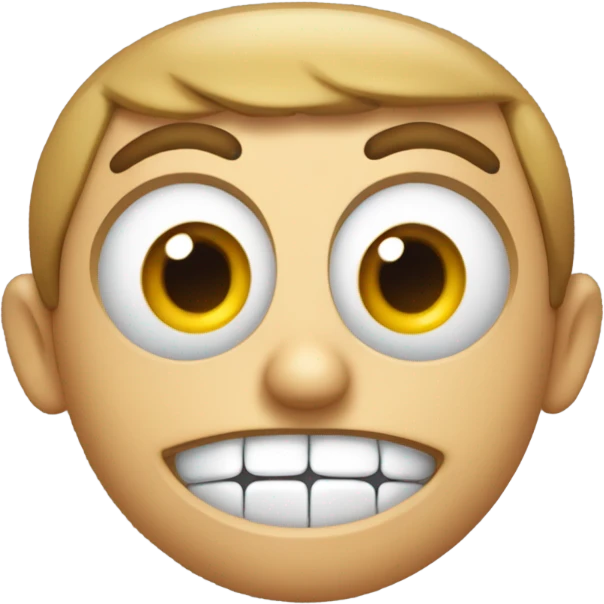 Funny face emoji